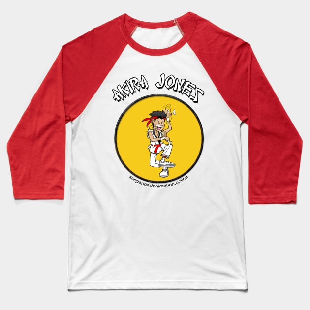 Akira Jones Baseball T-Shirt by tyrone_22